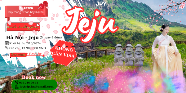 Du Lịch Đảo Jeju Mùa Lễ Hội (5 ngày 4 đêm)